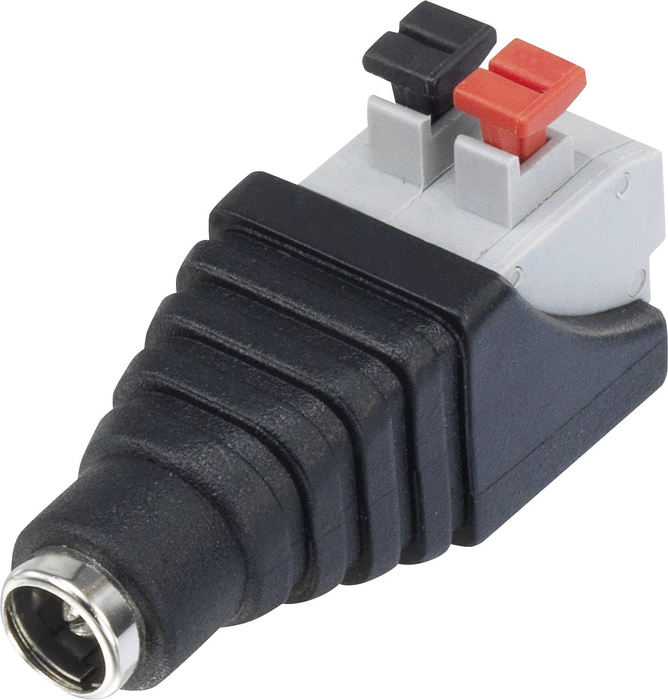 TRU COMPONENTS QT-DC2.1F Złącze niskonatężeniowe złącze żeńskie proste 5.5 mm 2.1 mm 1 szt. - obrazek 1