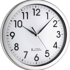 TFA Dostmann 60.3519.02 Sterowany radiowo Zegar ścienny 30.8 cm x 43 mm srebrny TFA Dostmann 60.3519.02 Sterowany radiowo Zegar ścienny 30.8 cm x 43 mm srebrny