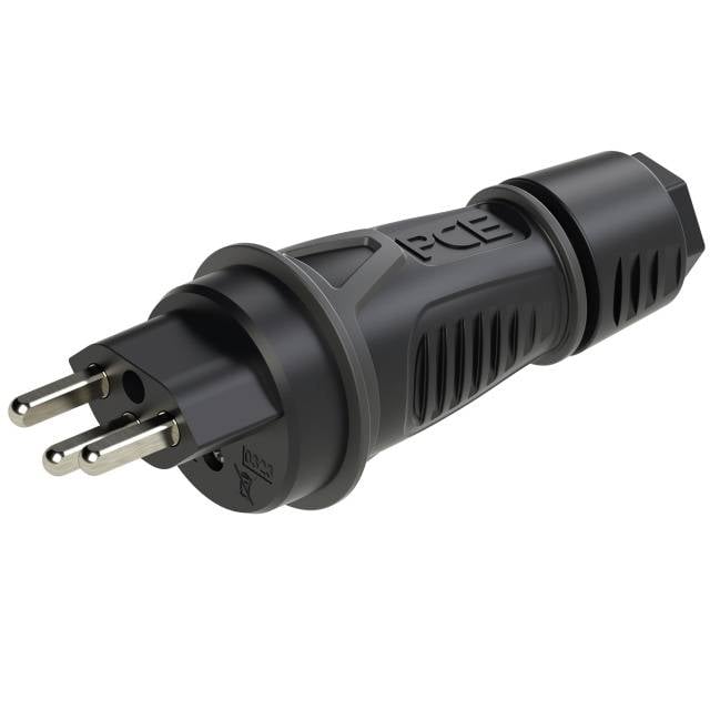 Wtyczka z uziemieniem PC Electric 0323-ss, IP55 - obrazek 1