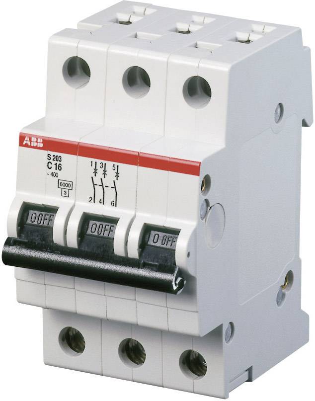 ABB 2CDS253001R0164 S203-C16 Wyłącznik automatyczny 3 styki 16 A - obrazek 1