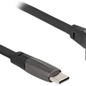 Delock USB-C Kabel USB 2.0 Złącze męskie USB-C®, Złącze męskie USB-C® 0.14 m czarny 80750 Delock USB-C Kabel USB 2.0 Złącze męskie USB-C®, Złącze męskie USB-C® 0.14 m czarny 80750