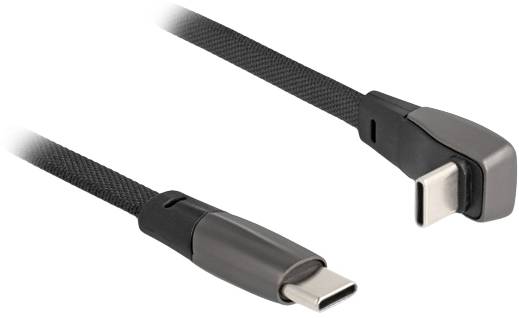 Delock USB-C Kabel USB 2.0 Złącze męskie USB-C®, Złącze męskie USB-C® 0.14 m czarny 80750