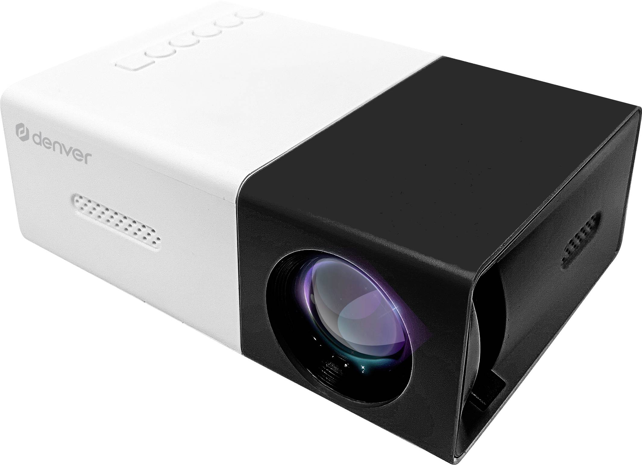 Denver Rzutnik PR-800B BLACK LED 15 ANSI lumenów 1920 x 1080 Full HD Mini projektor, Z pilotem zdalnego sterowania - obrazek 1
