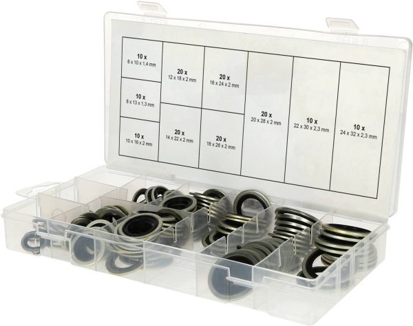 KS Tools 970.0760 Asortyment uszczelek Zawartość 150 części