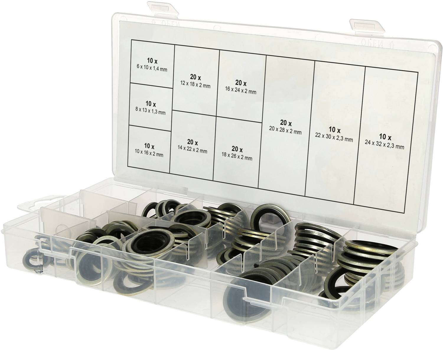 KS Tools 970.0760 Asortyment uszczelek Zawartość 150 części - obrazek 1
