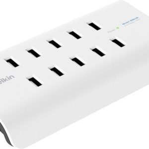Belkin RockStar Stacja ładowania USB 120 W 10x USB-A biały, czarny dom Belkin RockStar Stacja ładowania USB 120 W 10x USB-A biały, czarny dom