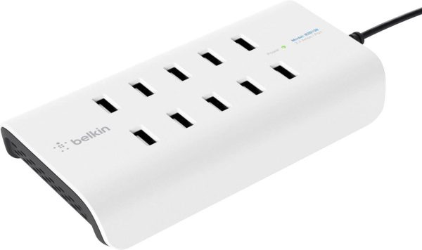 Belkin RockStar Stacja ładowania USB 120 W 10x USB-A biały, czarny dom