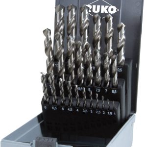 RUKO 214215RO HSS-G Zestaw wierteł krętych do metalu 25 szt. 1 mm, 1.5 mm, 2 mm, 2.5 mm, 3 mm, 3.5 mm, 4 mm, 4.5 mm, 5 m RUKO 214215RO HSS-G Zestaw wierteł krętych do metalu 25 szt. 1 mm, 1.5 mm, 2 mm, 2.5 mm, 3 mm, 3.5 mm, 4 mm, 4.5 mm, 5 m