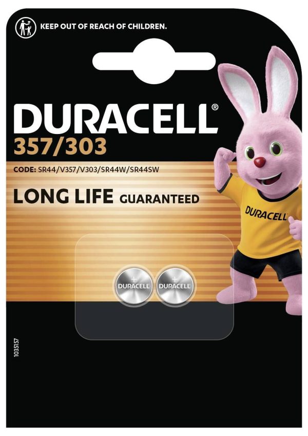 Ogniwo guzikowe 357 Duracell 357/303 1.5 V 2 szt. 170 mAh tlenkowo-srebrowe