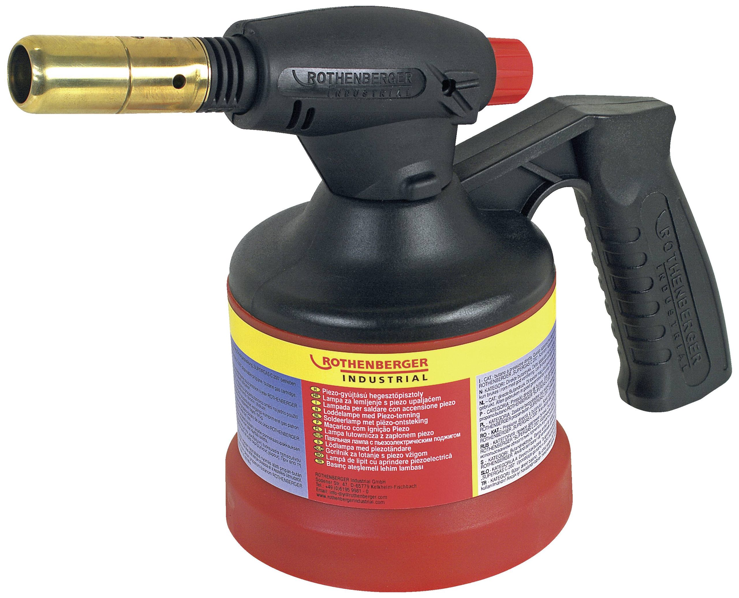 Rothenberger Industrial ROFLAME PIEZO Lampa lutownicza 1800 °C zaw. zapalnik piezo 1 szt. - obrazek 1