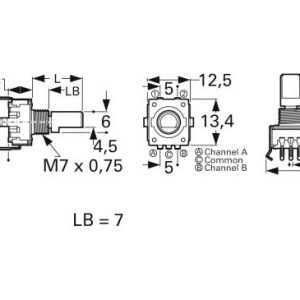 Enkoder obrotowy Bourns PEC11R-4230F-S0024 Enkoder obrotowy Bourns PEC11R-4230F-S0024