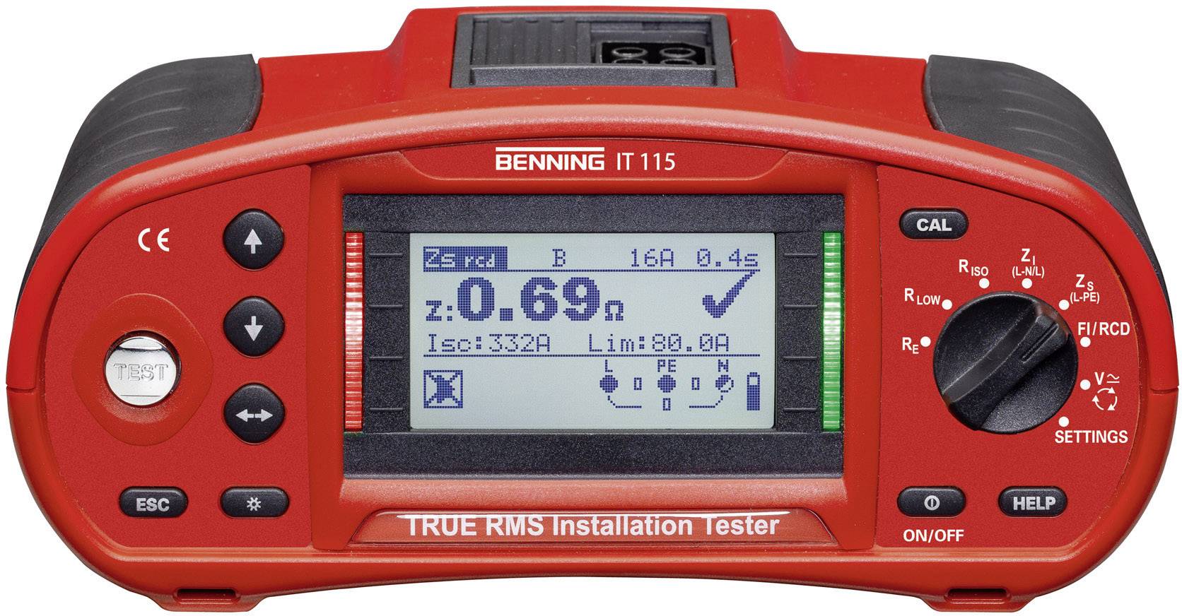 Tester instalacji Benning IT 115 Kalibracja (DAkkS) - obrazek 1