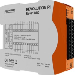 Moduł rozszerzeń PLC Revolution Pi by Kunbus RevPi DIO PR100197 24 V Moduł rozszerzeń PLC Revolution Pi by Kunbus RevPi DIO PR100197 24 V