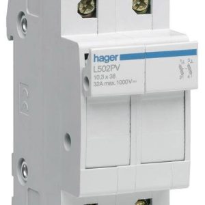Hager L502PV Wyłącznik bezpiecznikowy 2 styki 1 szt. Hager L502PV Wyłącznik bezpiecznikowy 2 styki 1 szt.