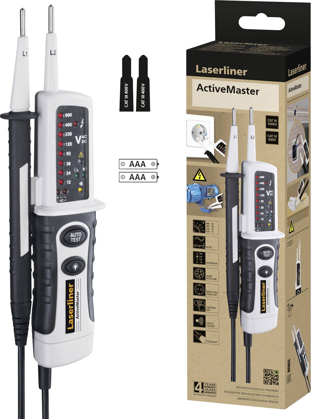 Miernik napięcia i ciągłości Laserliner ActiveMaster - obrazek 1