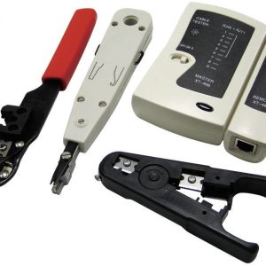 Zestaw narzędzi sieciowych LogiLink WZ0012, tester kabli RJ-45, zaciskarka Zestaw narzędzi sieciowych LogiLink WZ0012, tester kabli RJ-45, zaciskarka