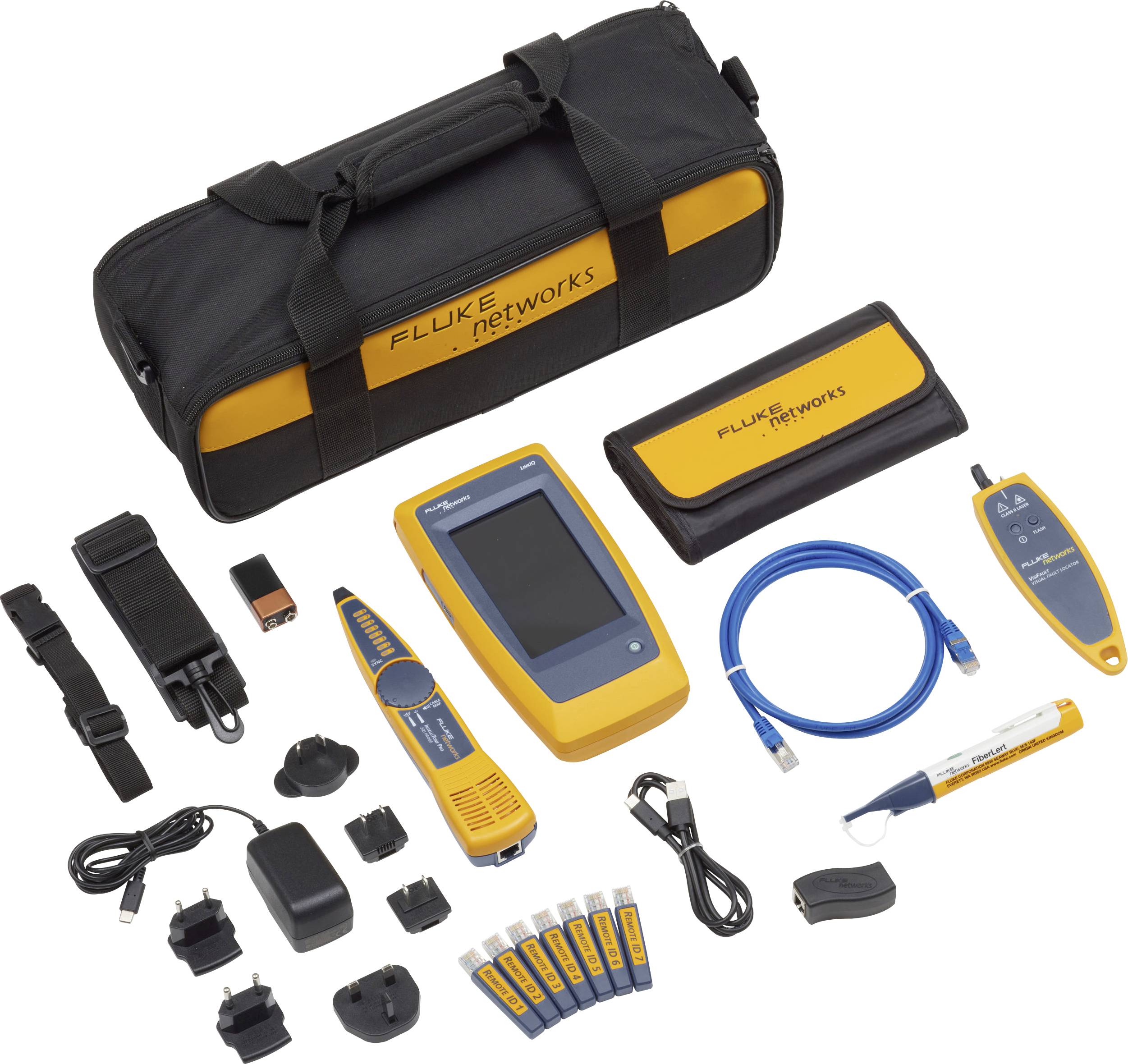 Fluke Networks LIQ-KIT-VFL-FBRLRT Przemysłowy tester kabli, sieci i WiFi Pasuje do: 10 Gbit/s - obrazek 1
