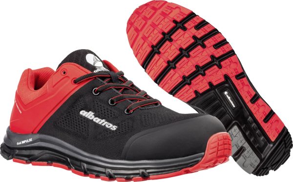 Albatros LIFT RED IMPULSE LOW 646600-45 ESD Obuwie ochronne S1P Rozmiar buta (EU): 45 czarny, czerwony 1 szt.