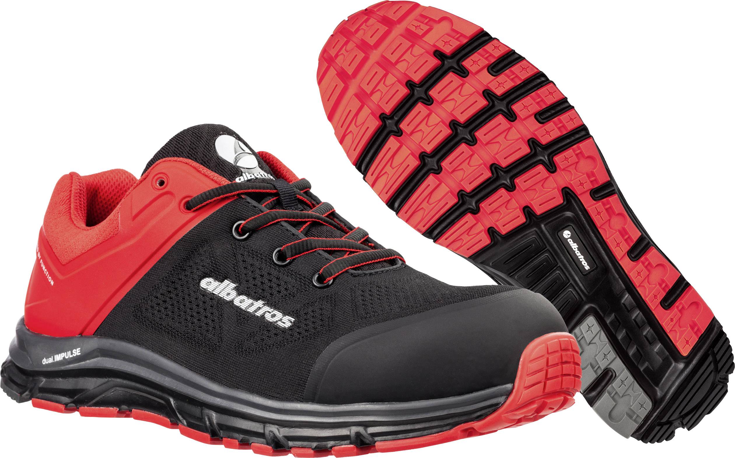 Albatros LIFT RED IMPULSE LOW 646600-45 ESD Obuwie ochronne S1P Rozmiar buta (EU): 45 czarny, czerwony 1 szt. - obrazek 1