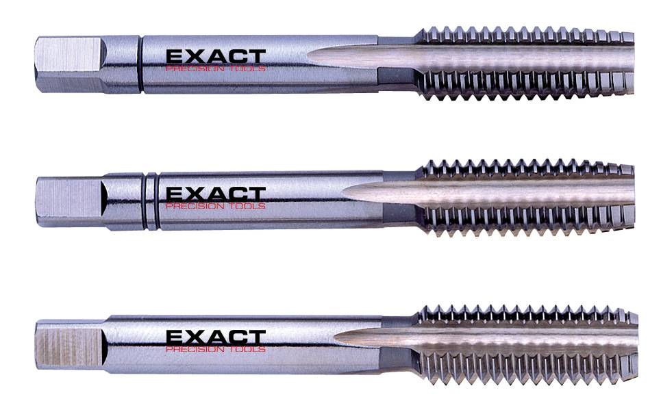 Exact 00860 Komplet gwintowników ręcznych 3 szt. BSW 7/8" 9 mm Cięcie prawostronne DIN 2184 HSS 1 zest. - obrazek 1