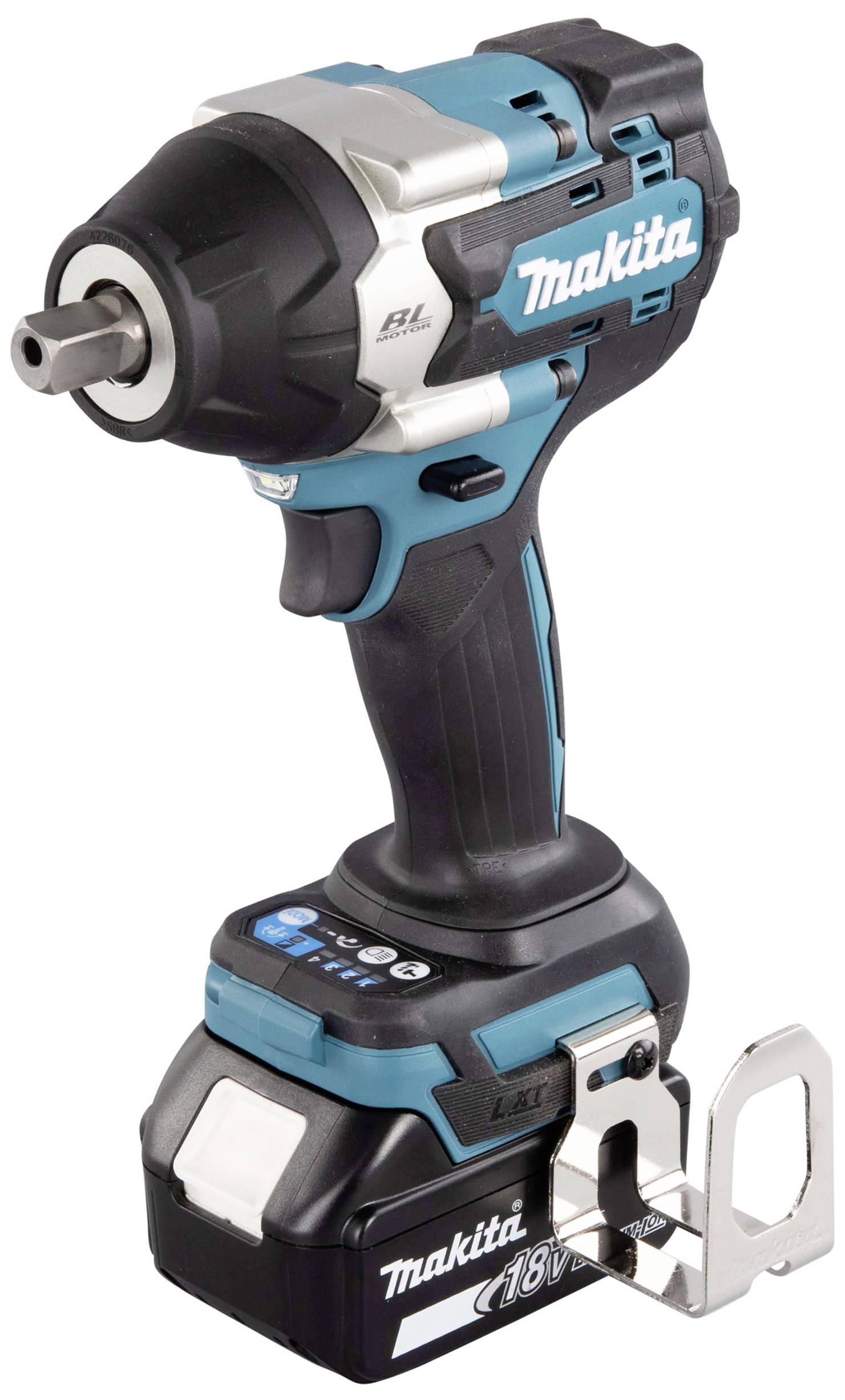 Makita MAKDTW701Z DTW701RTJ Wkrętarka udarowa akumulatorowa 700 Nm 18 V Ilość dołączonych baterii 2 5 Ah Li-Ion zaw. 2 a - obrazek 1