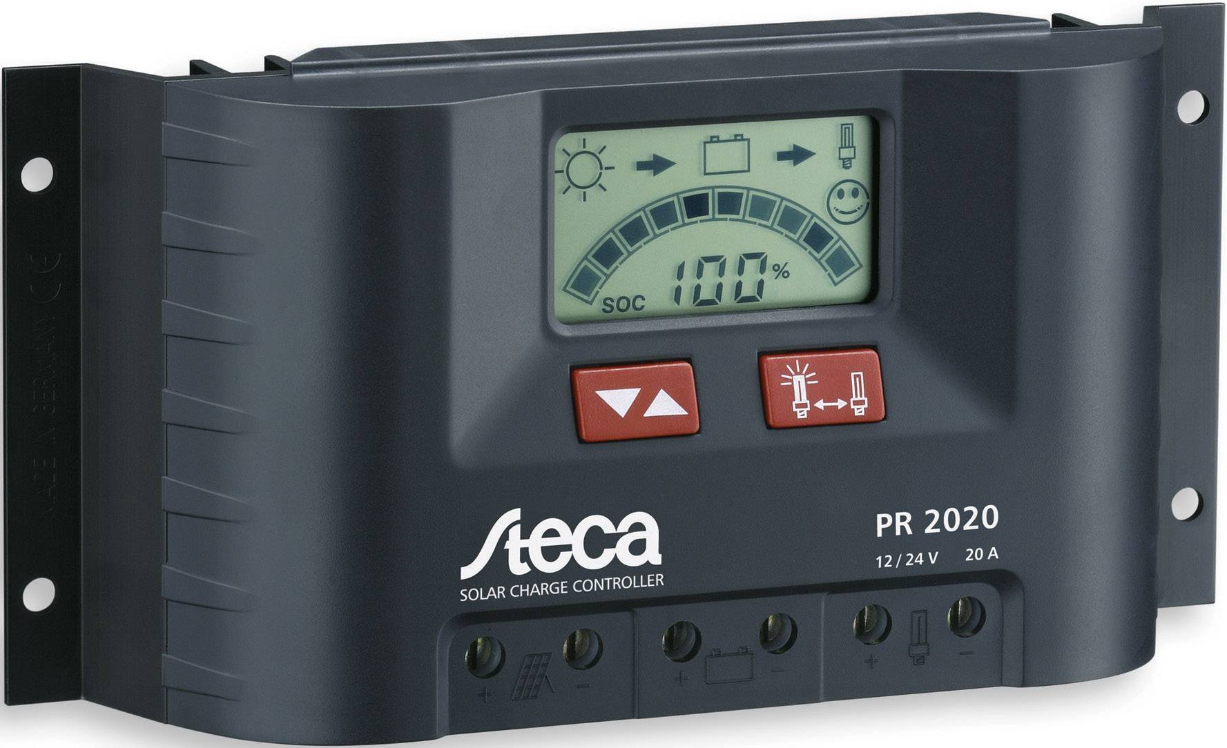 Regulator ładowania do systemów solarnych Steca PR 2020, 20 A - obrazek 1