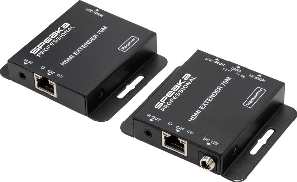 SpeaKa Professional SP-9424396 SP-HDE-200, 4K, transmisja przez kabel sieciowy RJ45, zasięg 70 m