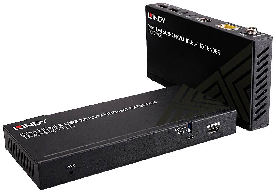 LINDY Cat.6 HDBaseT KVM Extender HDMI, IR (podczerwień), USB 2.0 Zestaw ekstendera HDBaseT (Nadajnik+odbiornik) przez ka - obrazek 1