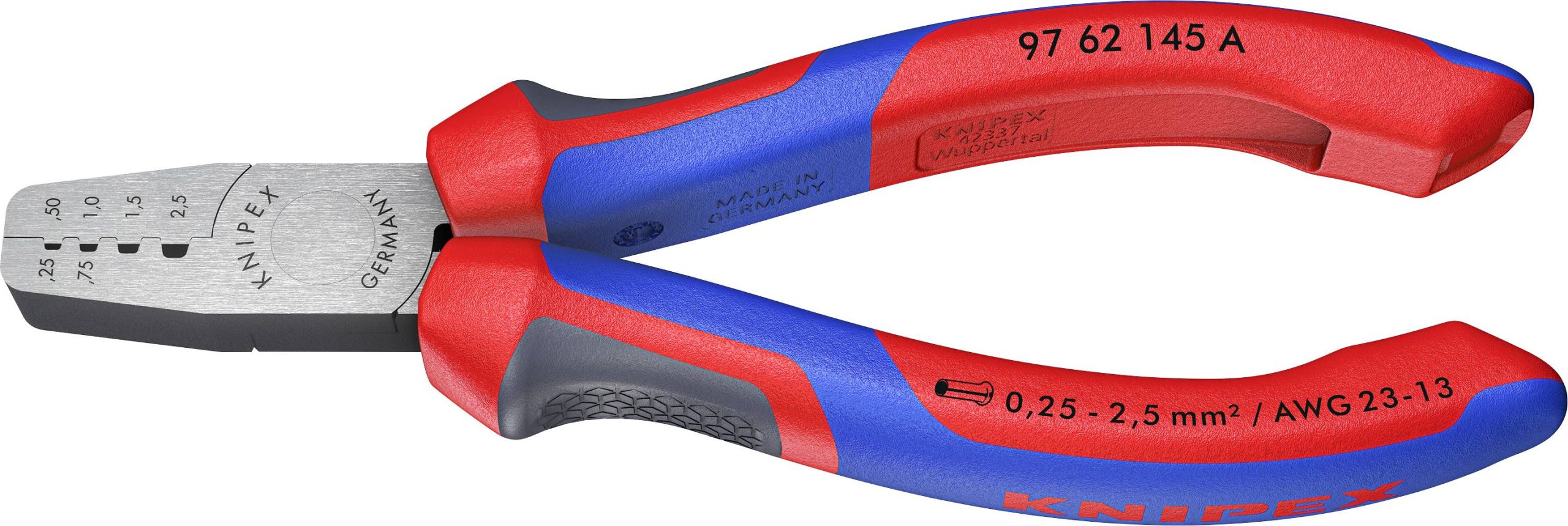 Zaciskarka Knipex 97 62 145 A, 0.25 do 2.5 mm² - obrazek 1