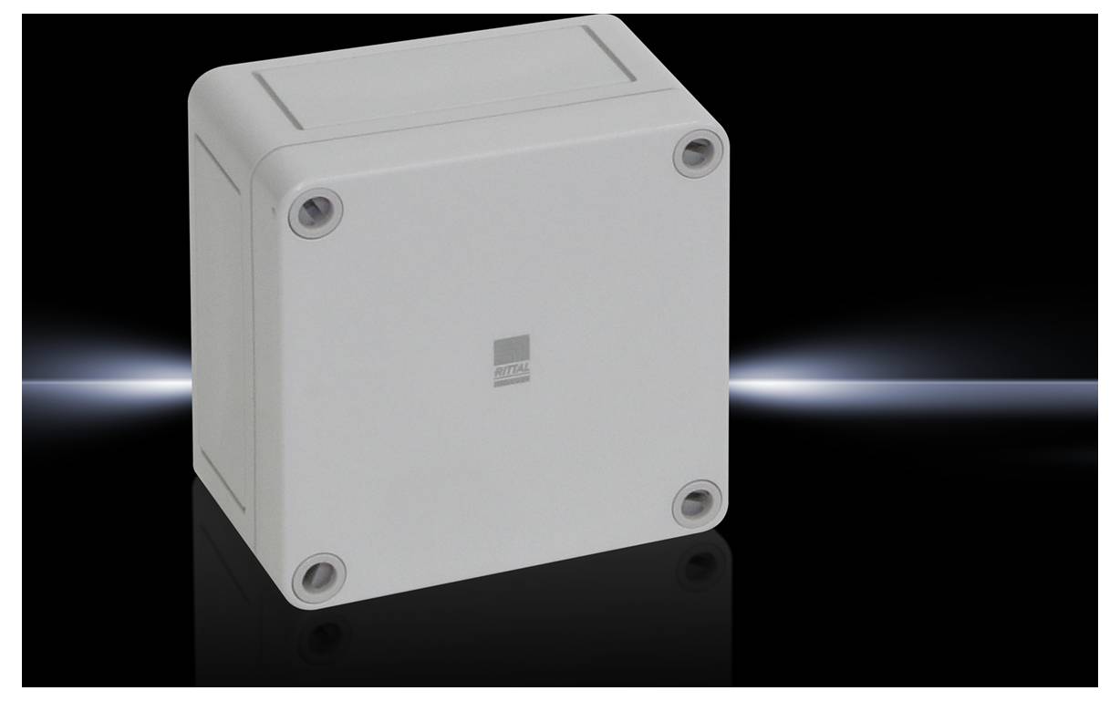 Obudowa instalacyjna Rittal PK 9504.000 9504.000, poliwęglan, 94 x 94 x 57, szaro-biały (ral 7035), 1 szt. - obrazek 1