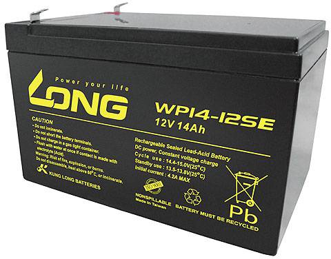 Akumulator ołowiowy Long WP14-12SE WP14-12SE, AGM, 12 V, 14 Ah - obrazek 1