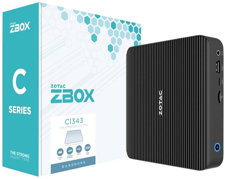 Zotac Barebone ZBOX CI343 NANO Intel® N N100 ZBOX-CI343-BE - obrazek 1