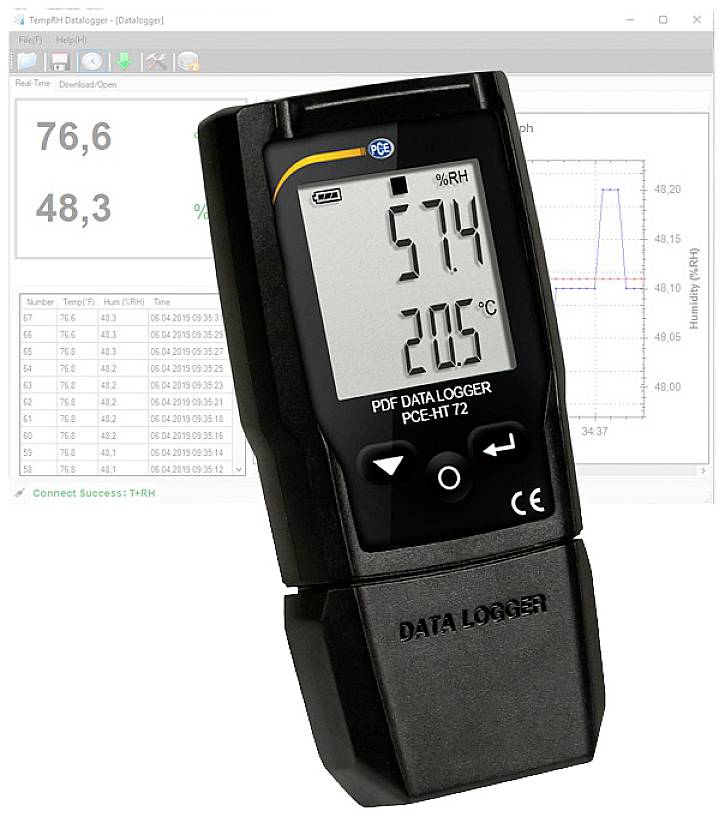 Rejestrator danych PDF PCE Instruments PCE-HT 72 PCE-HT 72 - obrazek 1