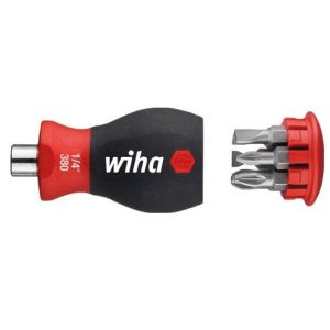 Magnetyczny wkrętak z magazynkiem bitów Stubby WIHA 10382 Magnetyczny wkrętak z magazynkiem bitów Stubby WIHA 10382