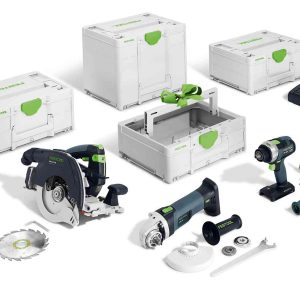 Akumulatorowy zestaw Combo – Cieśla HKC 55/TPC 18/AGC 18/TB 137 Festool 578025 Akumulatorowy zestaw Combo – Cieśla HKC 55/TPC 18/AGC 18/TB 137 Festool 578025