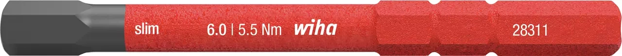 Bit slimBit electric Hex 6.0 Wiha 37227 - obrazek 1