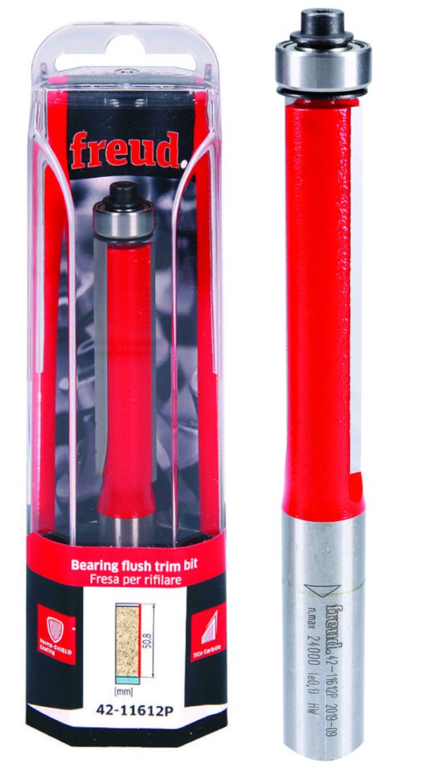 Frez prosty z łożyskiem D12,7 x h50,8 mm Freud 42-11612 Frez prosty z łożyskiem D12,7 x h50,8 mm Freud 42-11612