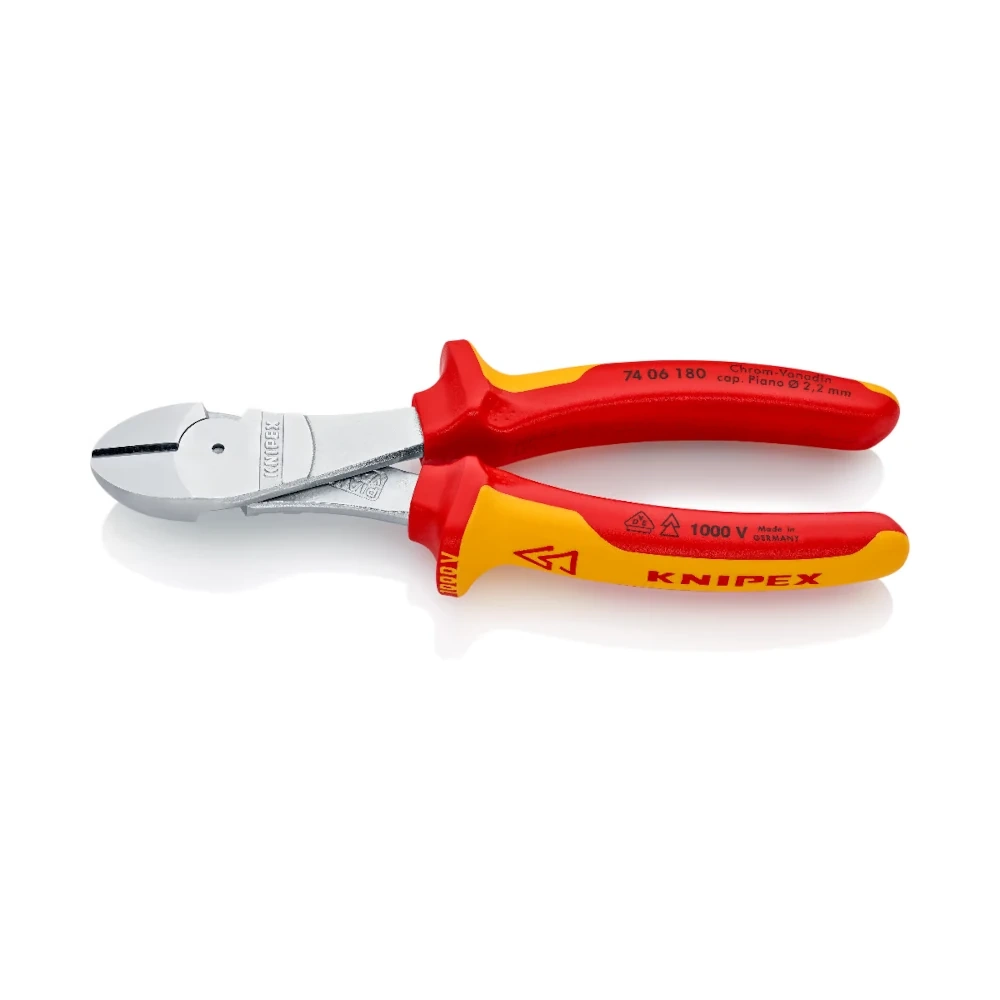 Izolowane szczypce tnące Knipex 7406180 - obrazek 1