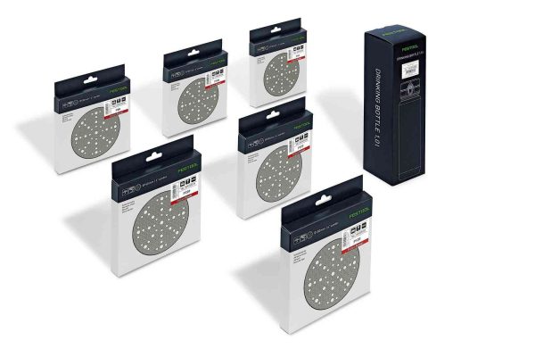 Krążki ścierne Festool Granat STF D150/48 GR-Set 150mm 60szt. (578131) + bidon Krążki ścierne Festool Granat STF D150/48 GR-Set 150mm 60szt. (578131) + bidon