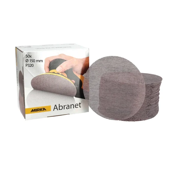 Krążki ścierne Mirka Abranet 150 mm P320 5424105032 50 szt. Krążki ścierne Mirka Abranet 150 mm P320 5424105032 50 szt.