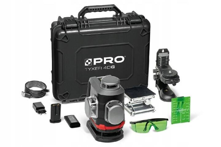 Laser czteropłaszczyznowy 360 TYXER 4DG zestaw PLUS - obrazek 1