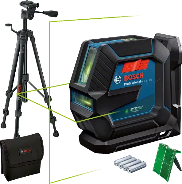 Laser liniowy Bosch GLL 2-15 G Professional 0601063W01 Laser liniowy Bosch GLL 2-15 G Professional 0601063W01