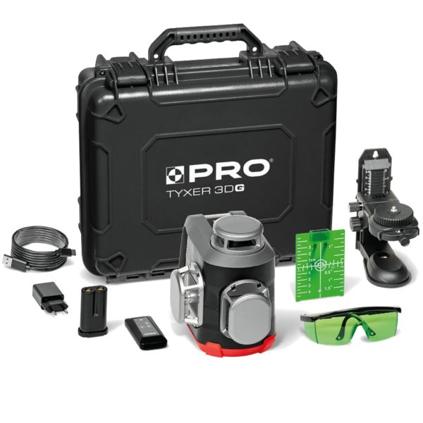 Laser trzypłaszczyznowy 360 TYXER 3DG zestaw PLUS Laser trzypłaszczyznowy 360 TYXER 3DG zestaw PLUS