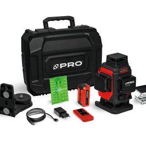 Laser wieloliniowy PRO AQ4DG zielona wiązka Zestaw PLUS PRO