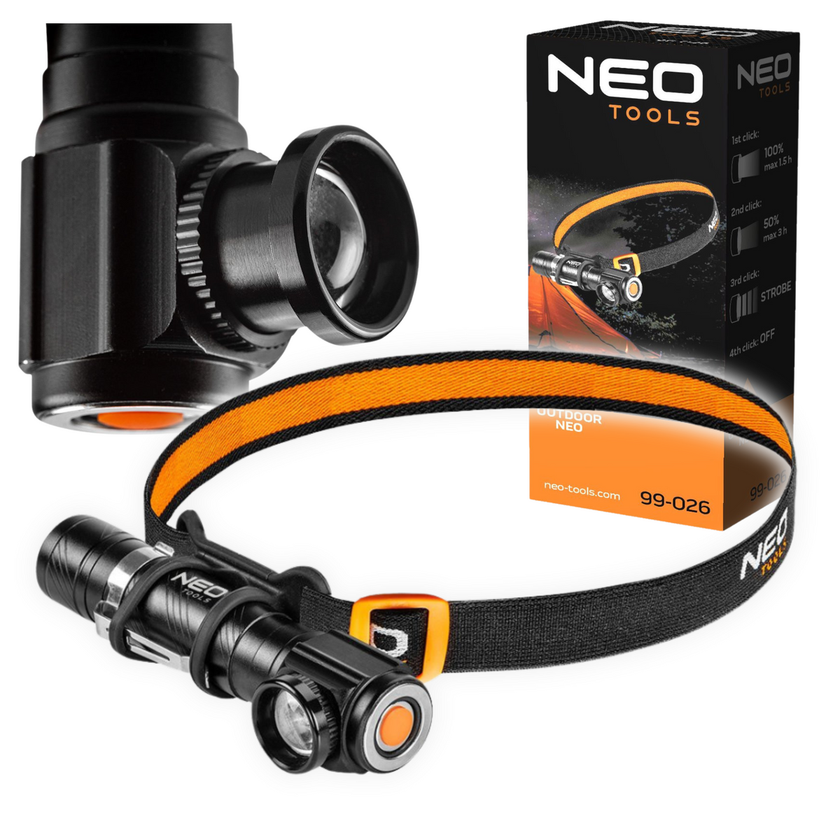 Latarka czołowa NEO Tools 99-026 - obrazek 1