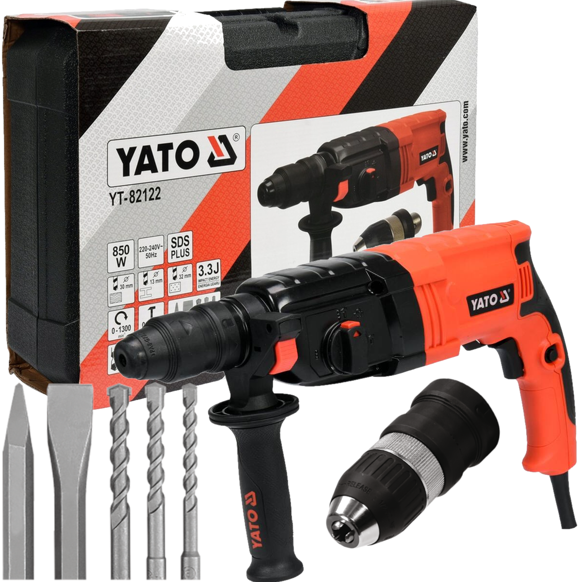 Młotowiertarka Yato YT-82122 - obrazek 1