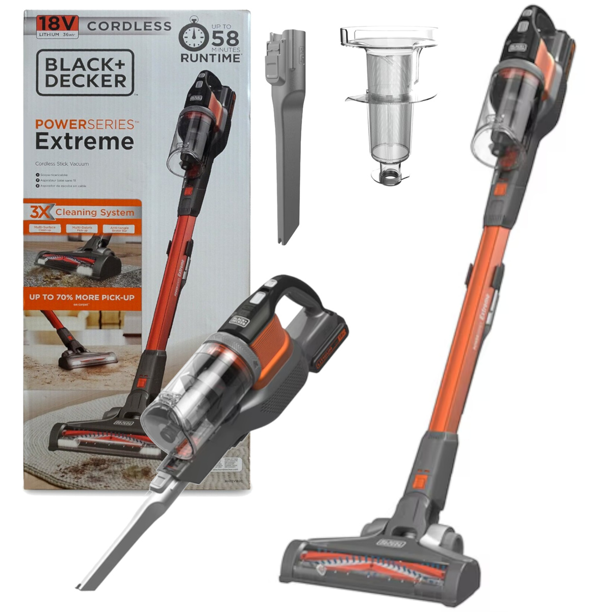 Odkurzacz pionowy Black Decker BHFEV182C-QW - obrazek 1