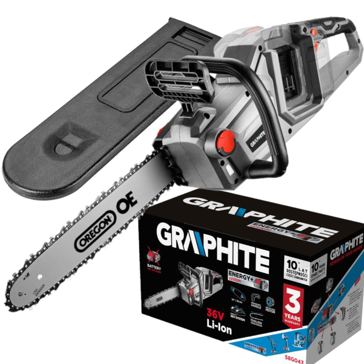 Pilarka łańcuchowa akumulatorowa Graphite 58G043 - obrazek 1