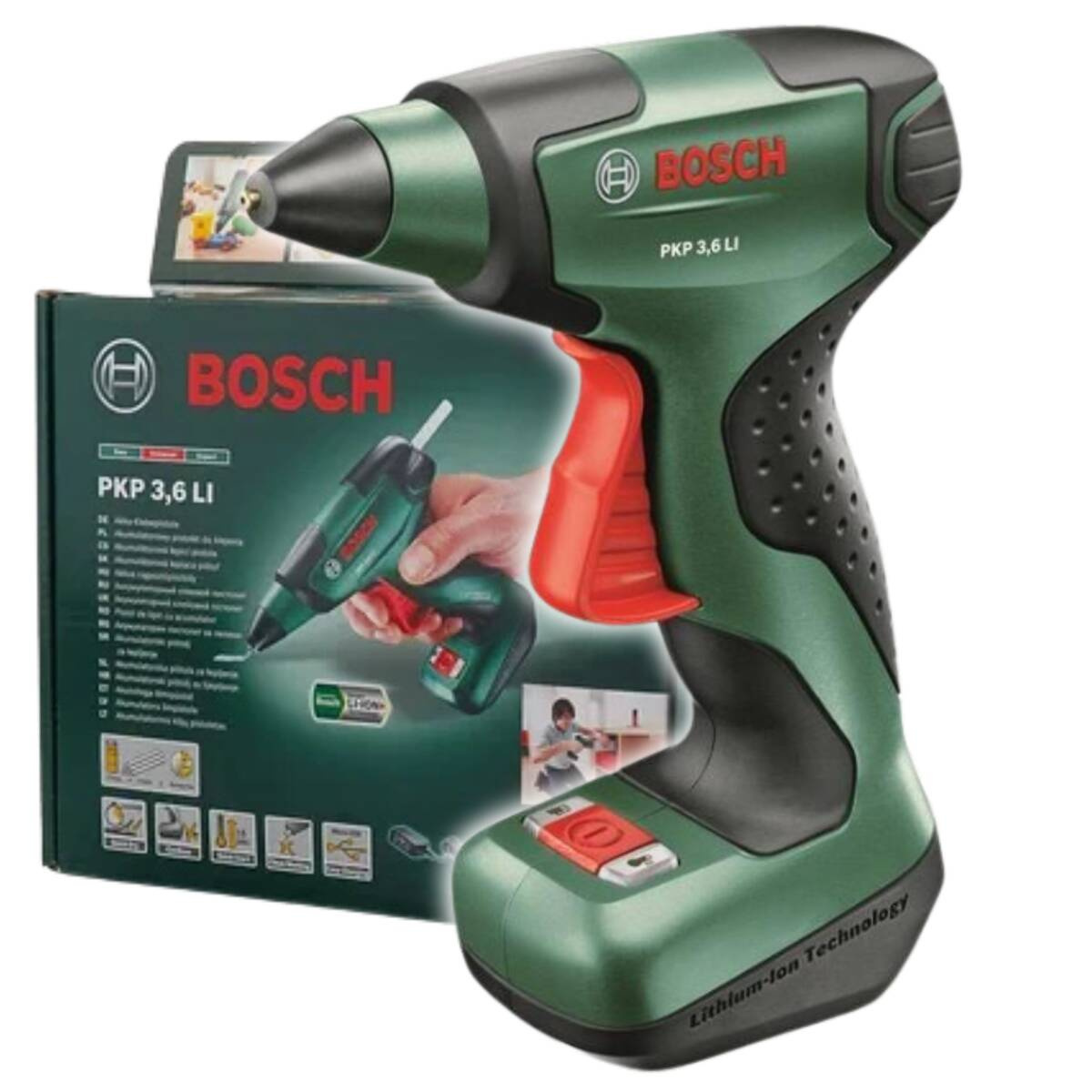 Pistolet do kleju na gorąco Bosch PKP 3,6 LI 0603264620 - obrazek 1