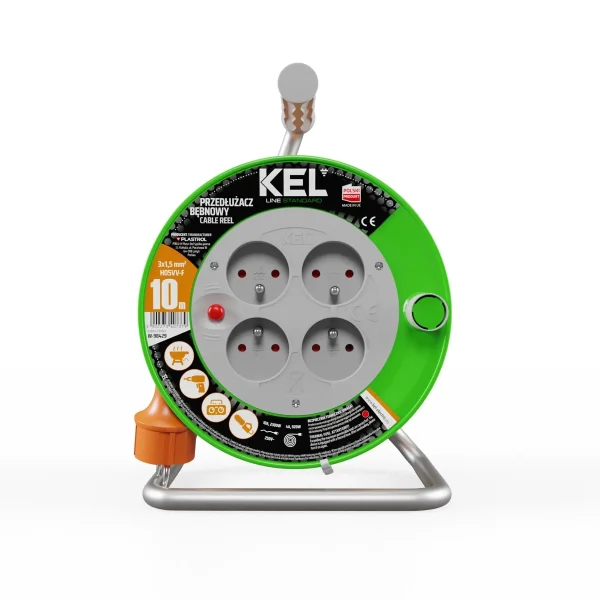 Przedłużacz bębnowy 10 m KEL W-98429